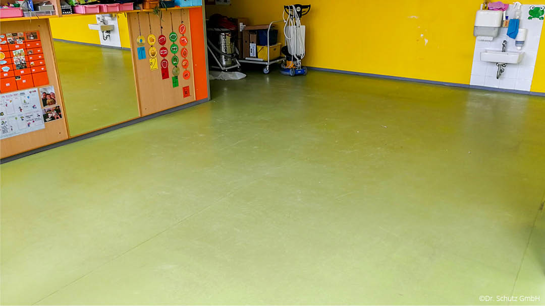 Vorher-nachher-Beispiele Dr. Schutz Kindergarten / Kita | mit HAN Bodensanierung in Hamburg