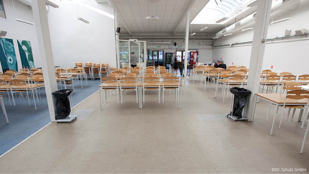 Vorher-nachher-Beispiele Dr. Schutz Mensa / Kantine | mit HAN Bodensanierung in Hamburg